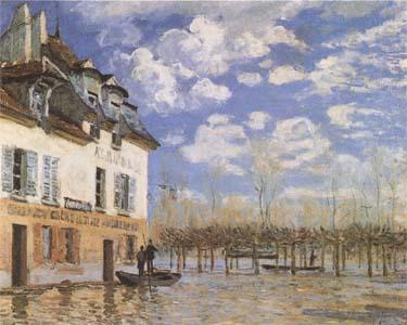 Alfred Sisley The Bark during the Flood,Port Marly (mk09) China oil painting art